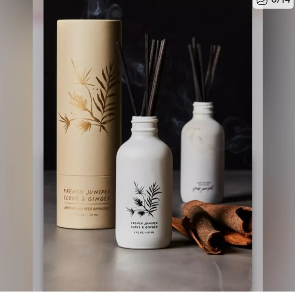 Free people Apothecary Reed diffuser French juniper Clove and Ginger NWT